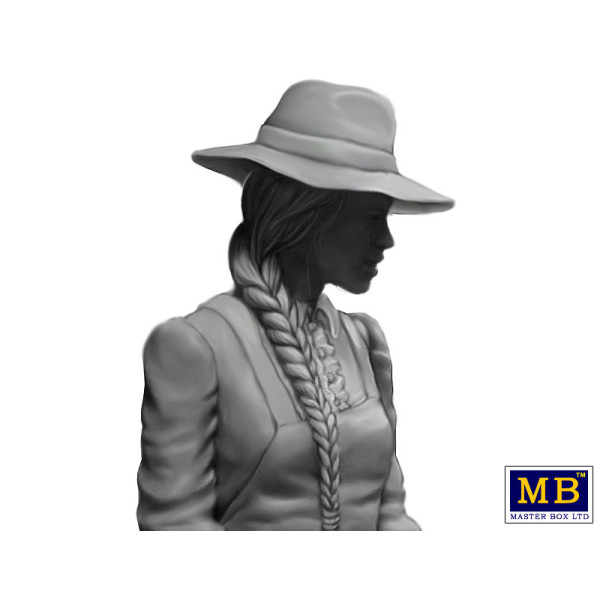 Gunslinger series. Kit No. 1. Marshal Tom Tucker, Molly and Rebecca Hanson 1/35 MasterBox 35203