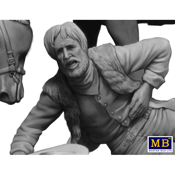 Gunslinger series. Kit No. 1. Marshal Tom Tucker, Molly and Rebecca Hanson 1/35 MasterBox 35203