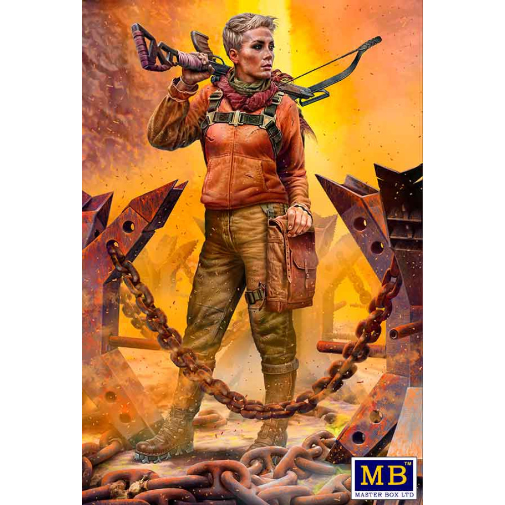 Pоst-apocalyptic fiction. Desert Battle Series. Skull Clan – Long-distance raid. Kit №2. A new leader. Hanna.1 / 35 Master Box 35214