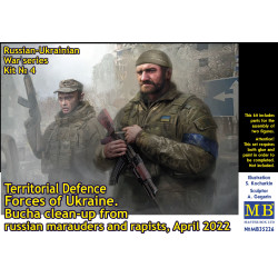 russian-Ukrainian War series, kit № 4. Territorial Defence Forces of Ukraine. Bucha clean-up  1/35 MasterBox 35226