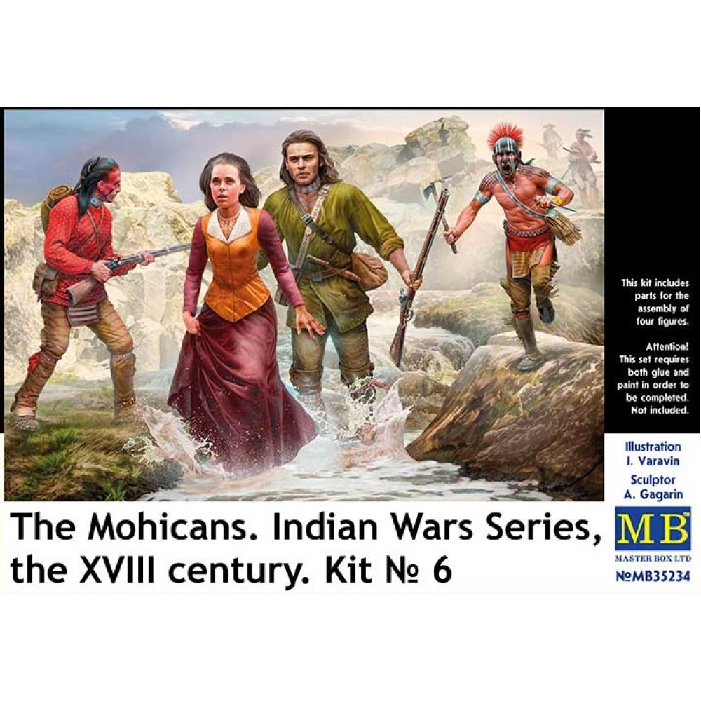 The Mohicans. Indian Wars Series, the XVIII century. Kit № 6 1/35 MasterBox 35234