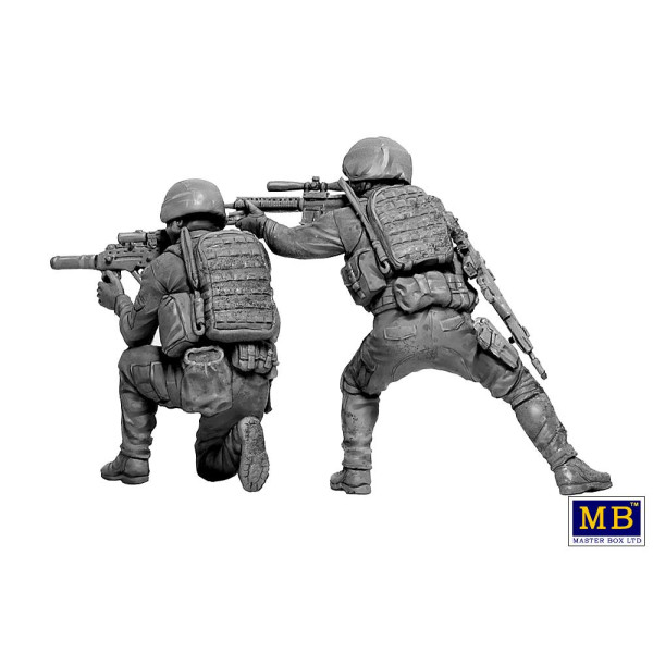 Russian-Ukrainian War series, kit № 9. The Ukrainian Special Operations Forces. Sniper Group 1/35 MasterBox 35235
