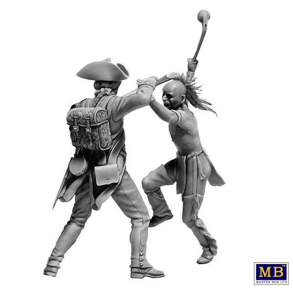 The Mohicans. Mortal Combat. Indian Wars Series, the XVIII century. Kit No 7 1/35 MasterBox 35236