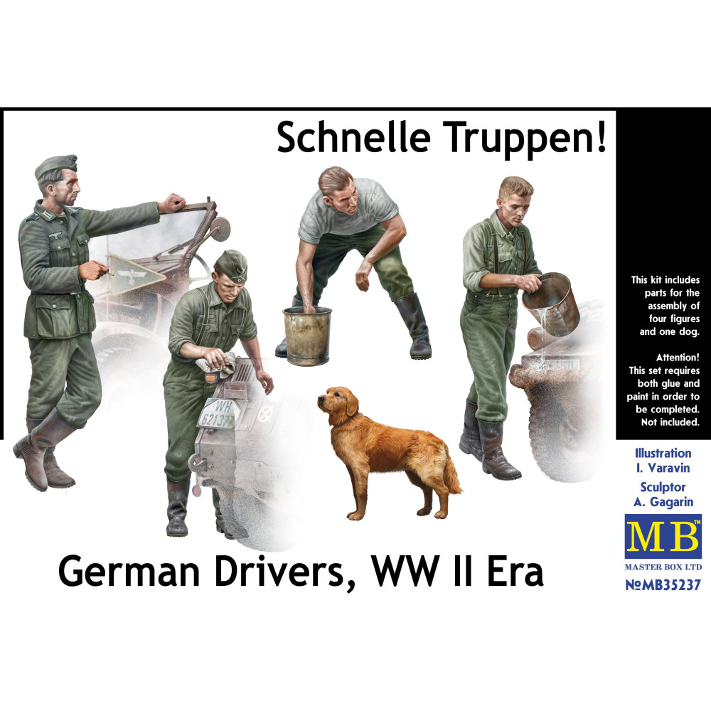 Schnelle Truppen. German Drivers, WW II Era 1/35 MasterBox 35237