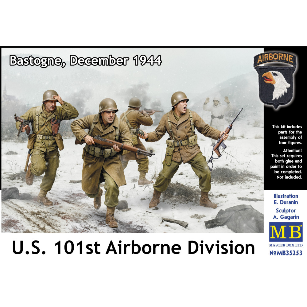 101-ша повітряно-десантна дивізія США. Бастонь, грудень 1944 року 1/35 MasterBox 35253