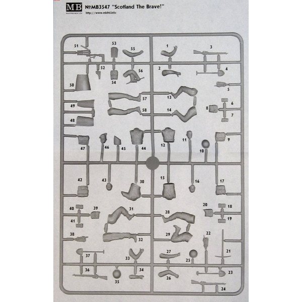 British Infantry (Scotish regiment's Normandy 1944, Scotland the Brave)  1/35 MasterBox 3547