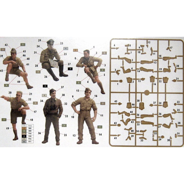 Rommel and German Tank Crew, DAK, WW II era 1/35 MasterBox 3561