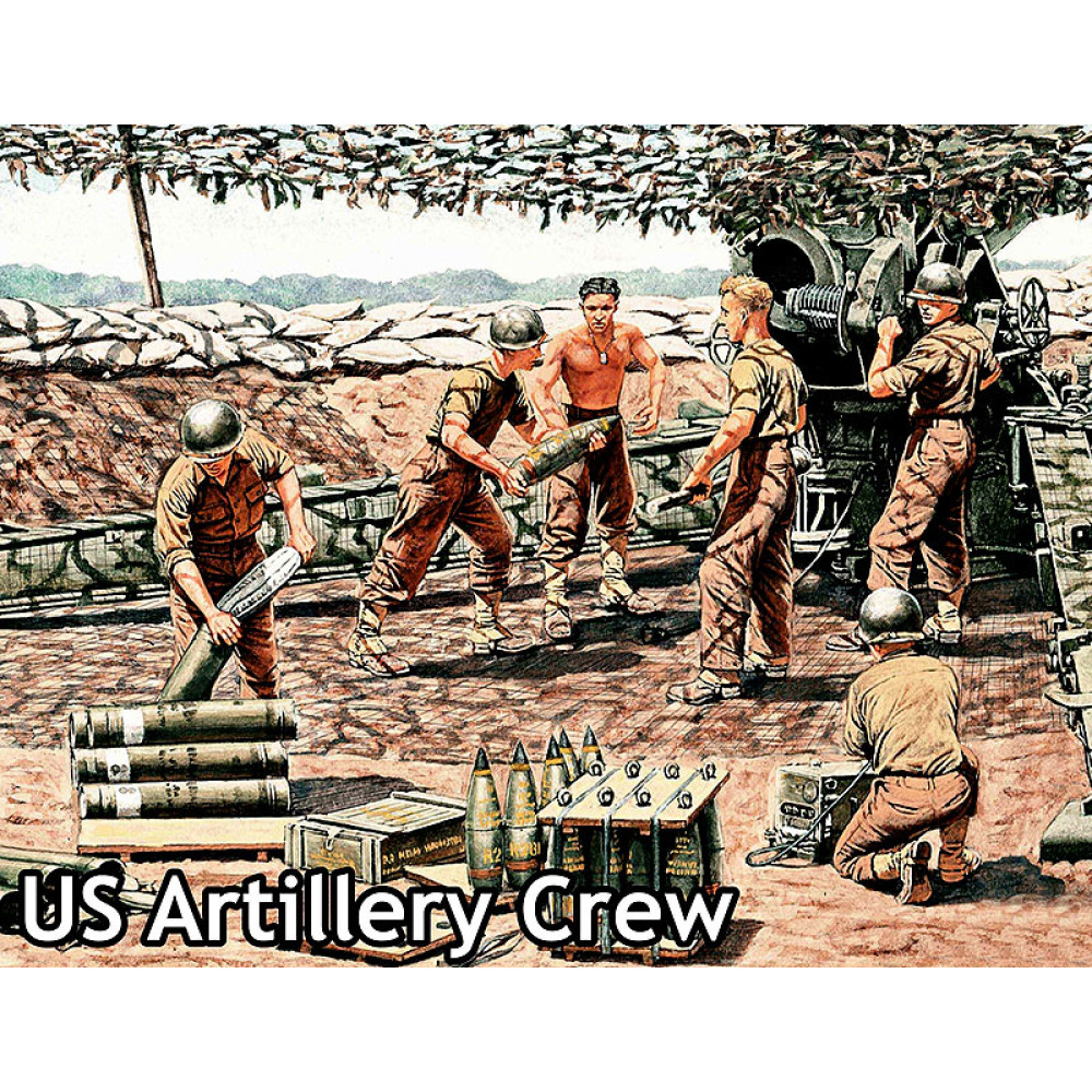  US Artillery Crew (Vietnam War 1965-1973) 1/35 MasterBox 3577