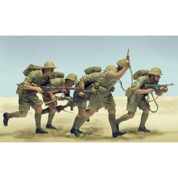 Британська піхота в дії (Північна Африка 1941-1943). Битви в пустелі. 1/35 MasterBox 3580