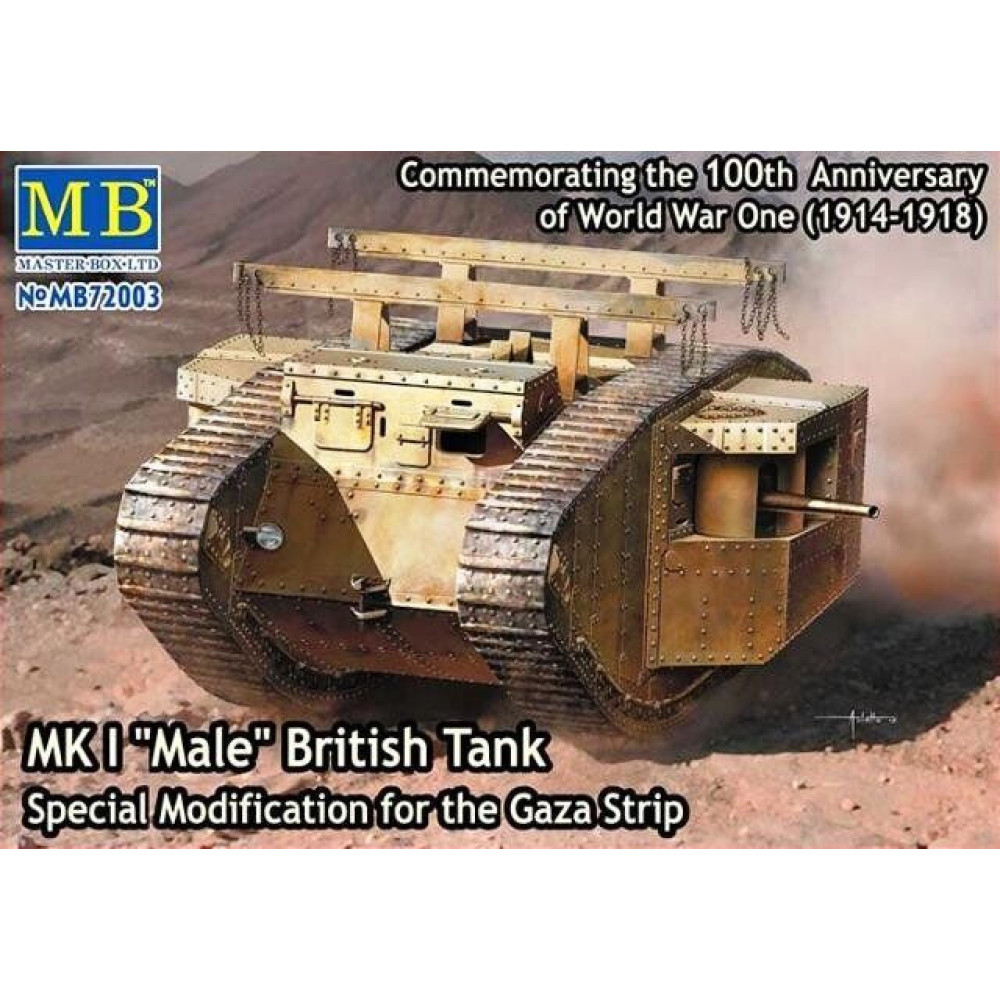 MK I "Male" British Tank, Special Modification for the Gaza Strip   1/72 MasterBox 72003