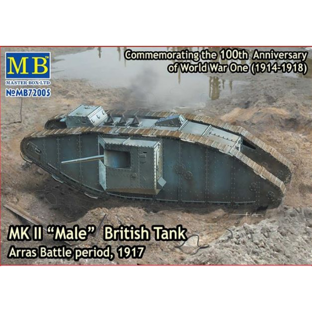 MK II "Male" British Tank, Arras Battle period, 1917  1/72 MasterBox 72005