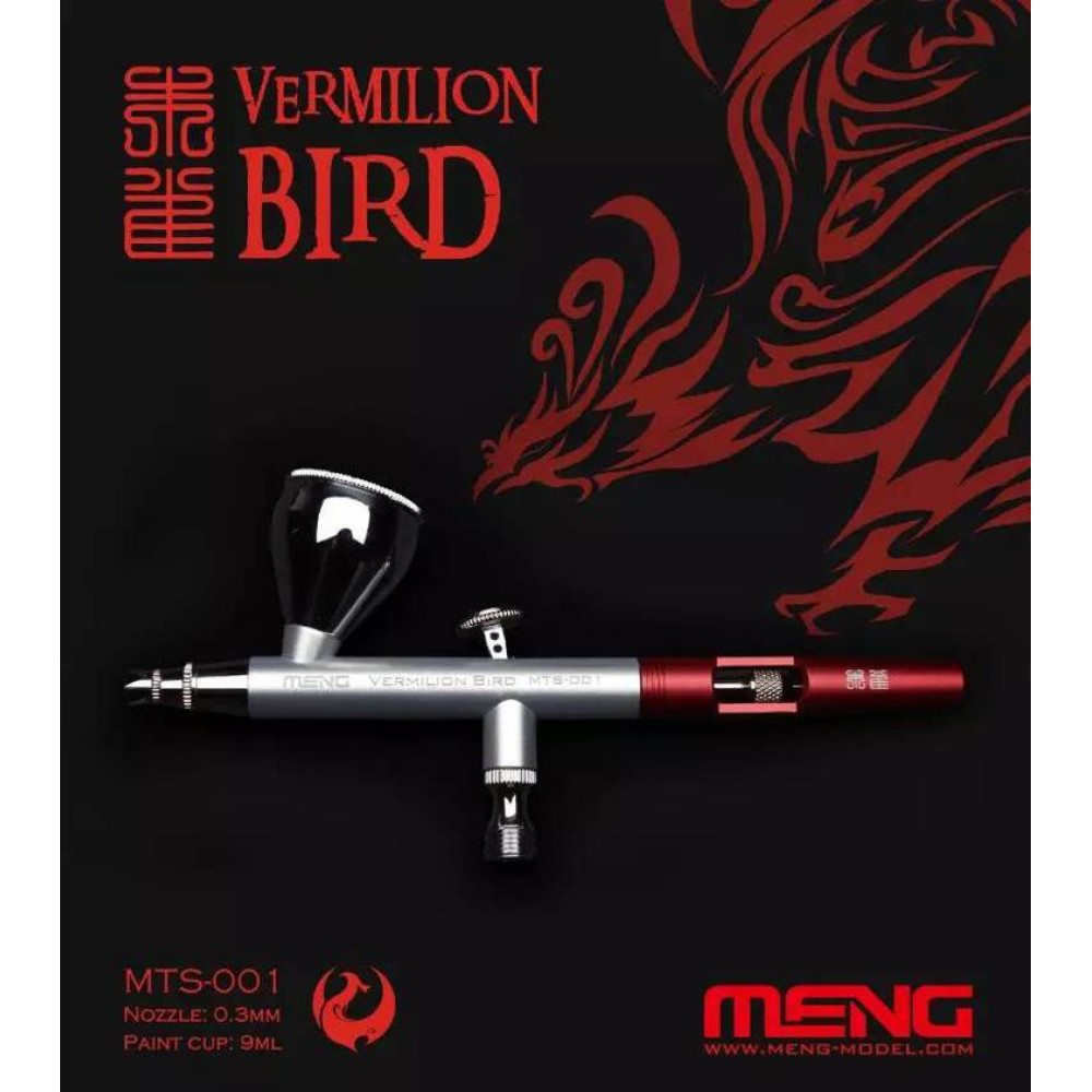 Vermilion Bird 0.3mm Airbrush w/9ml Cup Meng model MTS-001