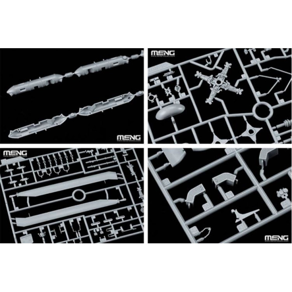 American attack helicopter Boeing AH-64D Apache Longbow  1/35  Meng model Qs-004