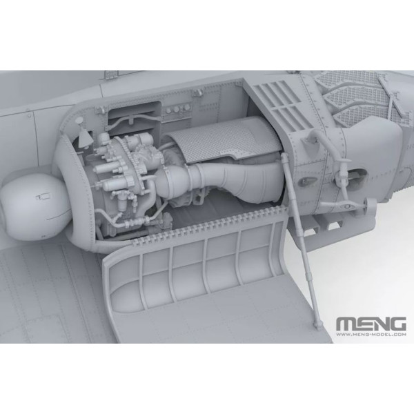 Attack helicopter AH-64D Saraf (Israeli Air Force) 1/35 Meng model Qs-005
