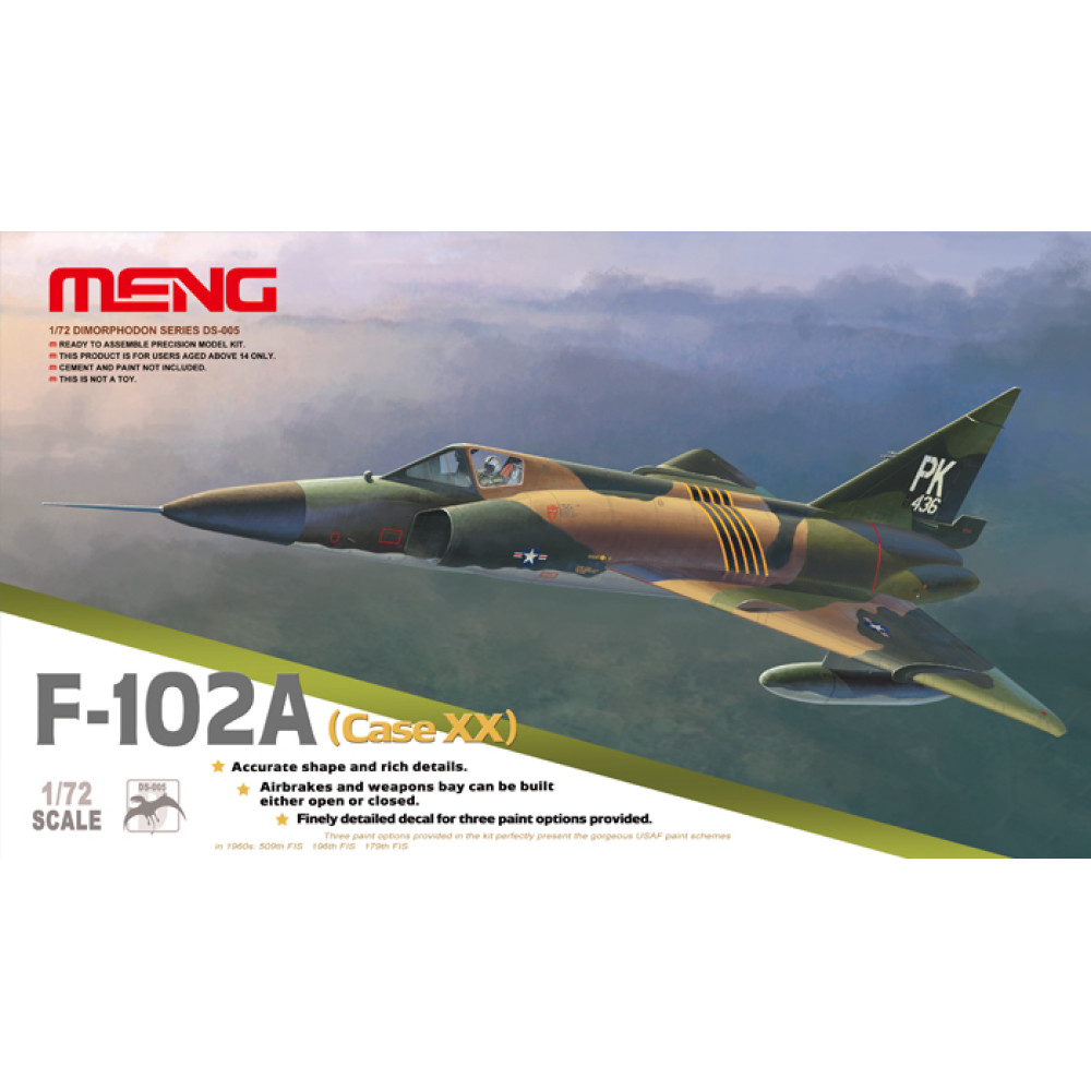 F-102A (Case XX)  1/72 Meng model ds-005