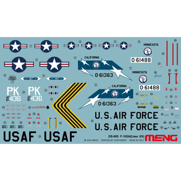 F-102A (Case XX)  1/72 Meng model ds-005