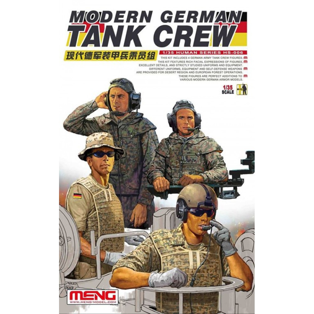 Modern German Tank Crew   1/35 Meng Model  hs-006