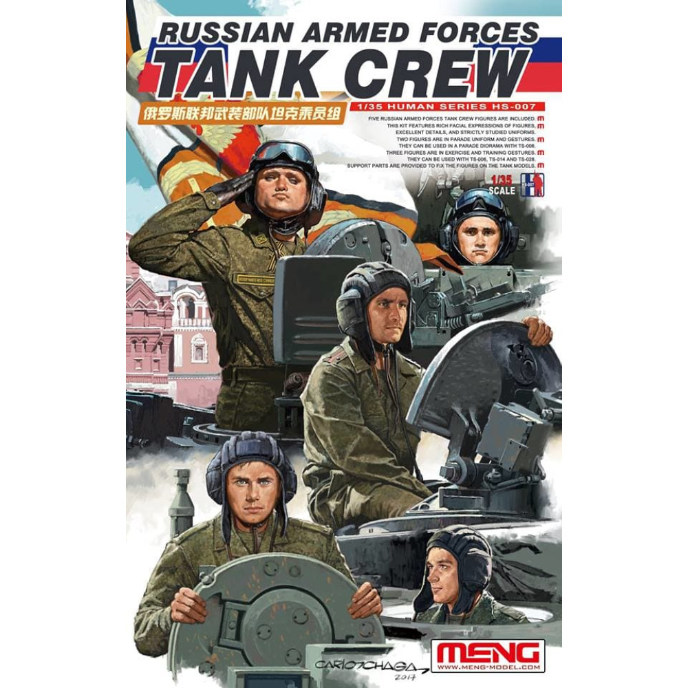 Russian Armed Forces Tank Crew (5 Pieces)    1/35 Meng Model  hs-007