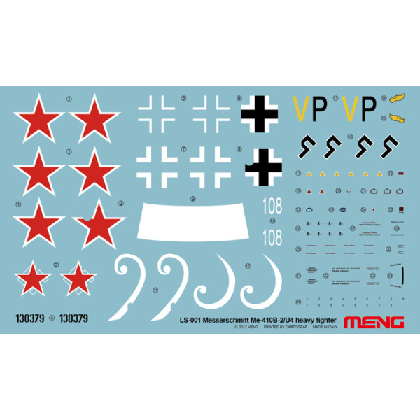 Messerschmitt Me 410B-2/U4 heavy fighter  1/48  Meng model ls-001