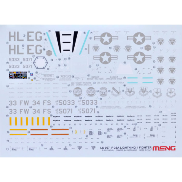 F-35A Lightning II Fighter  1/48  Meng model ls-007