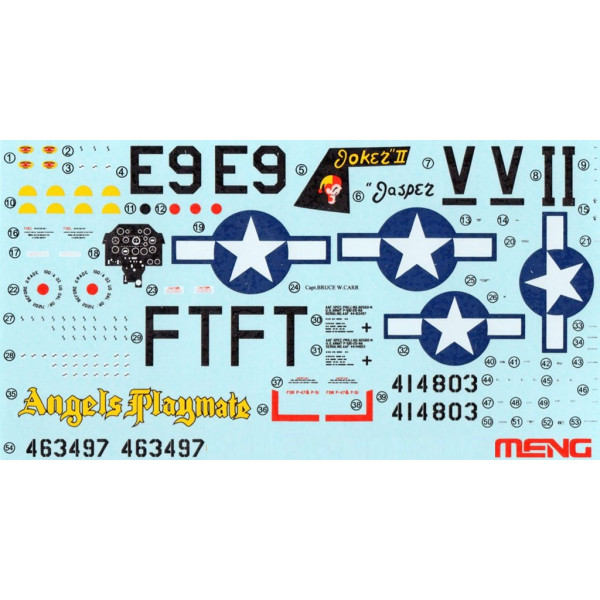 North American P-51D Mustang `Yellow Nose` 1/48  Meng model ls-009