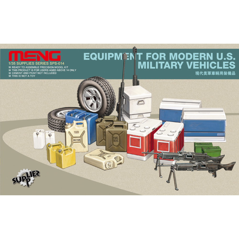 Equipment for modern U.S. Military vehicles 1/35 Meng model sps-014