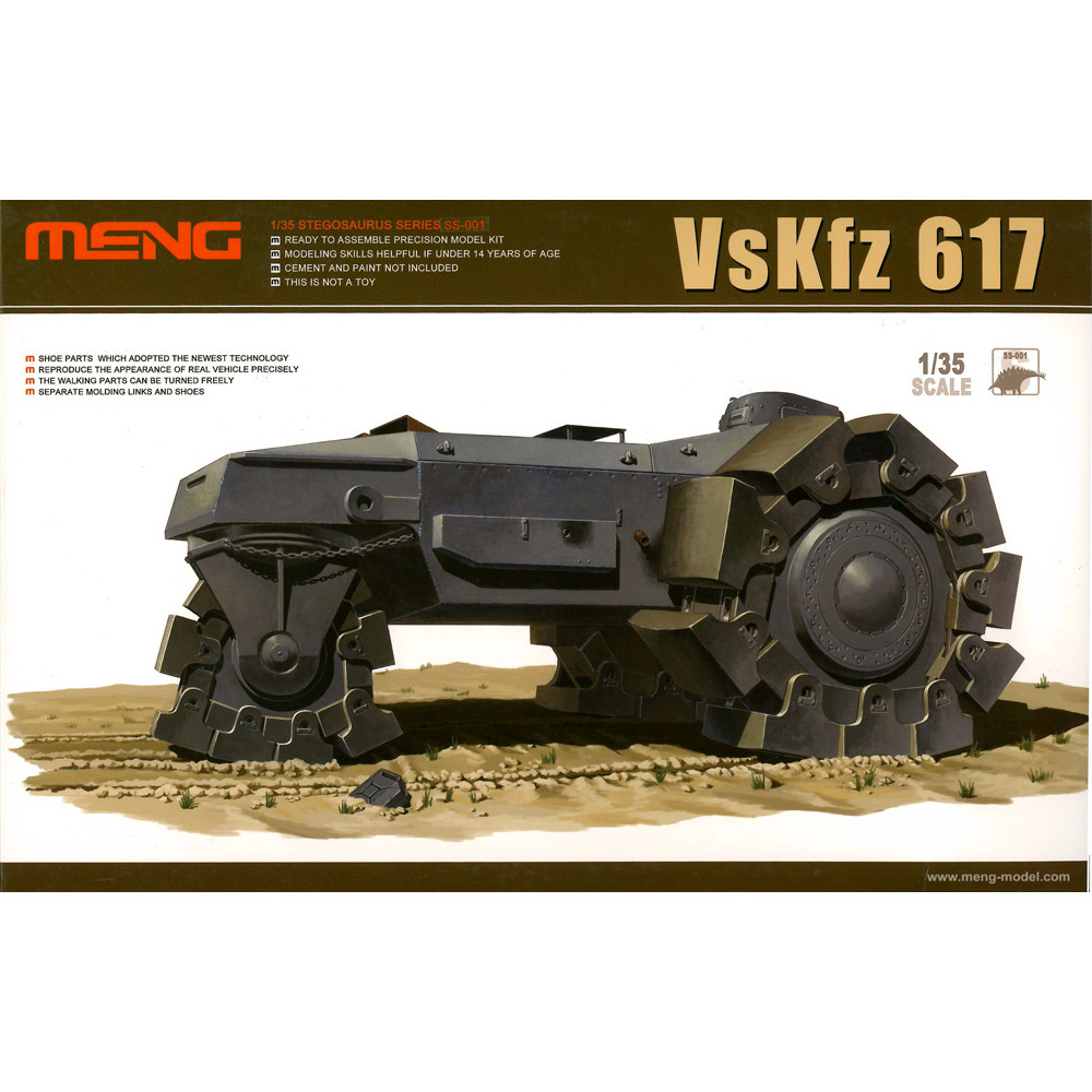 VsKfz617 ALKETT MINENRAUMER Mine Clearing Heavy Tank   1/35 Meng model ss-001