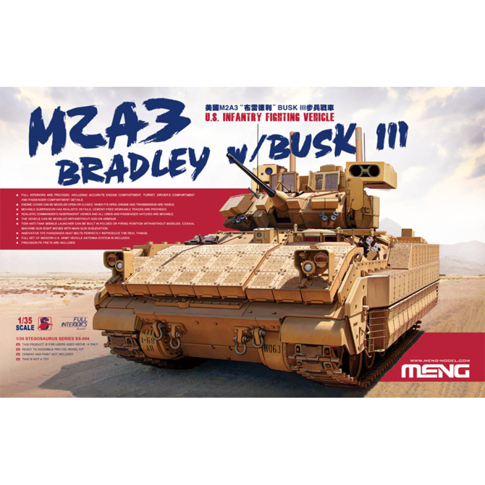 M2A3 Bradley w/BUSK III 1/35 Meng model ss-004 M2A3 Bradley w/BUSK III 1/35 Meng model ss-004