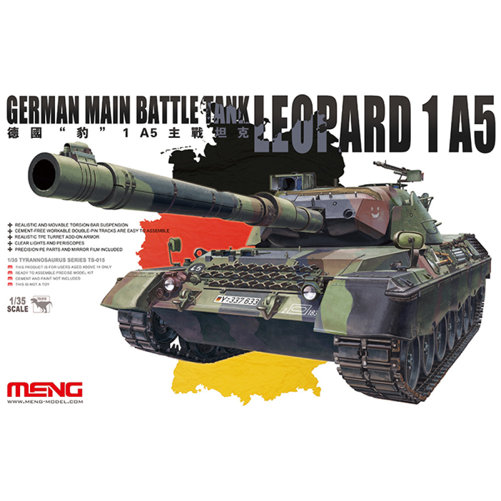 German Main Battle Tank Leopard 1 A5 1/35 Meng Model  ts-015