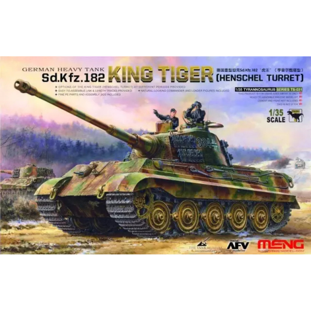 Sd.Kfz.182 Kingtiger (Henschel Turret)  1/35 Meng Model  ts-031