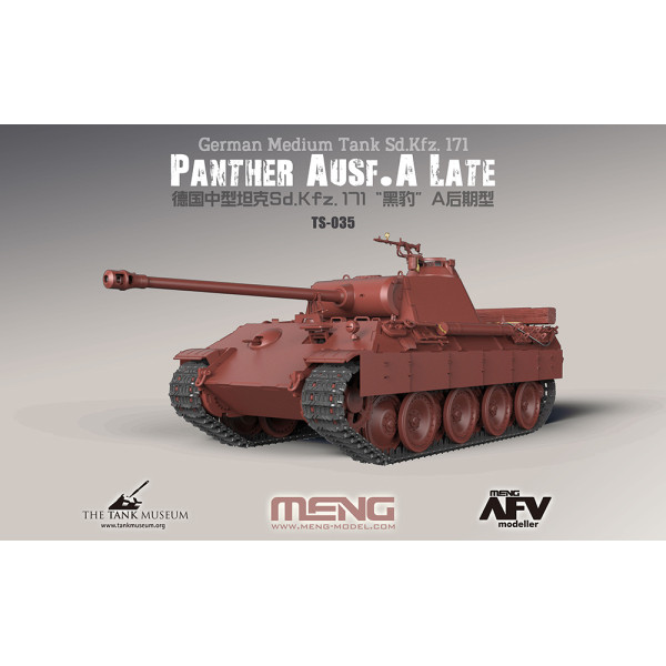 German Medium Tank Sd.Kfz.171 Panther Ausf.A Late  1/35 Meng Model  ts-035