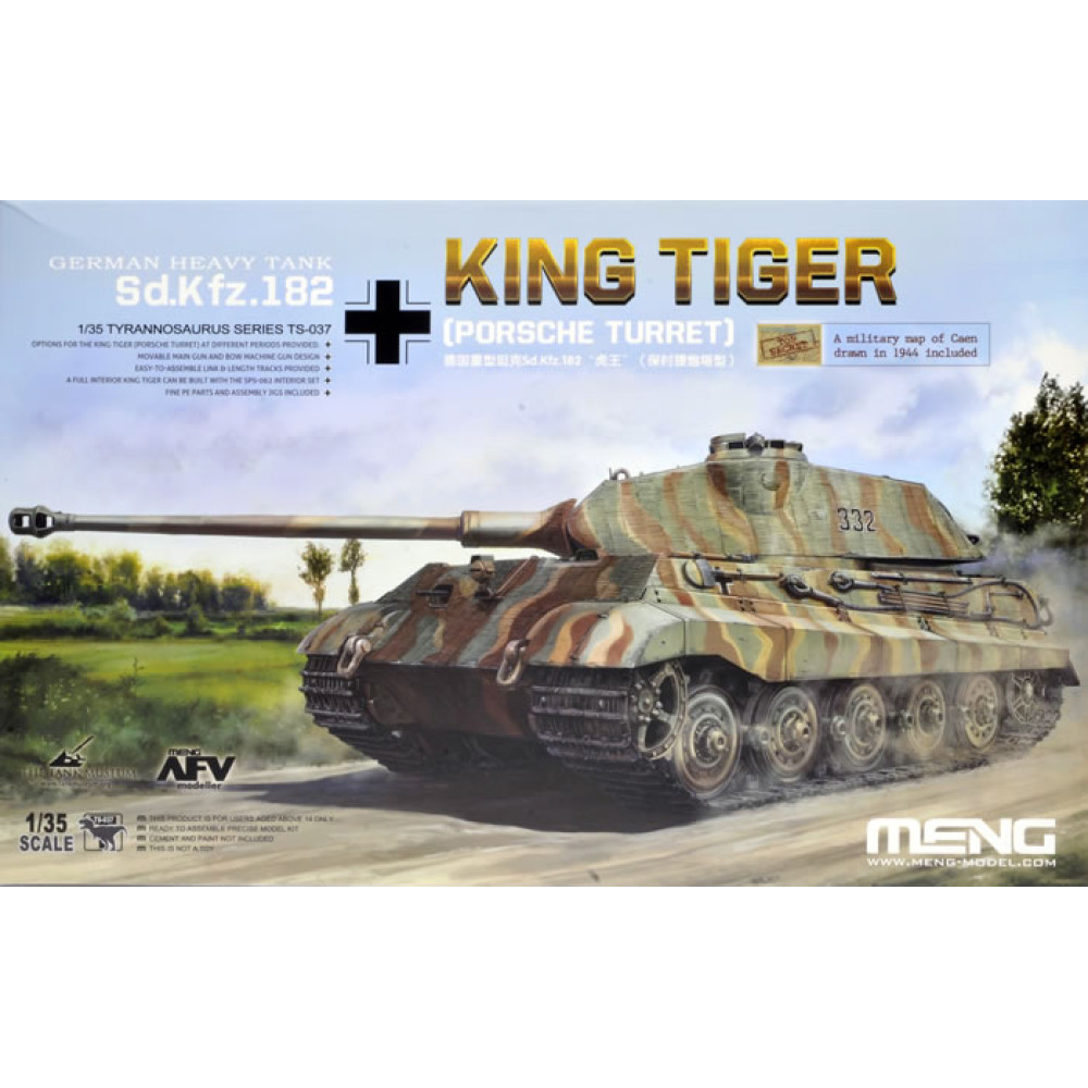 Sd.Kfz.182 Kingtiger (Porsche Turret)  1/35 Meng Model  ts-037