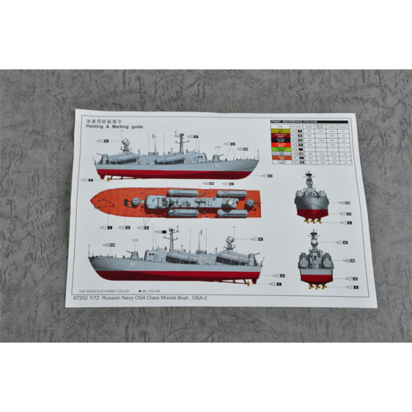 Russian Navy OSA Class Missile Boat OSA 2 1/72 Merit 67202
