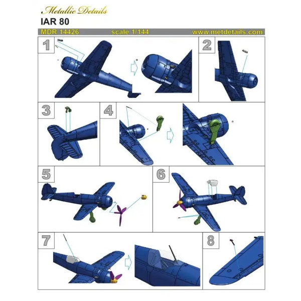 IAR 80 (3D printed) 1/144 METALLIC DETAILS MDR14426