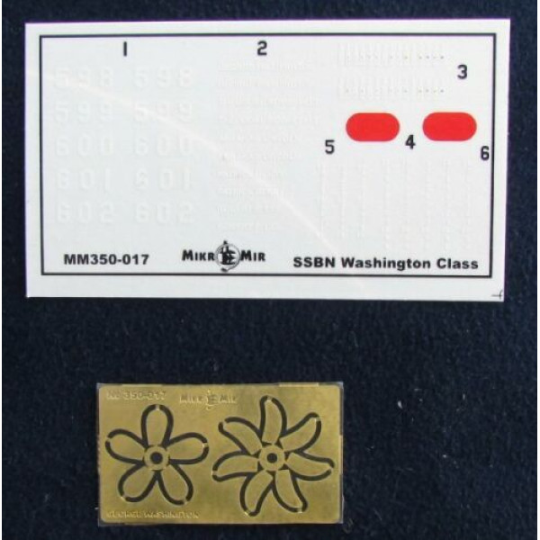  Submarine USS George Washington SSBN-598 1/350 Mikro-mir 350-017 