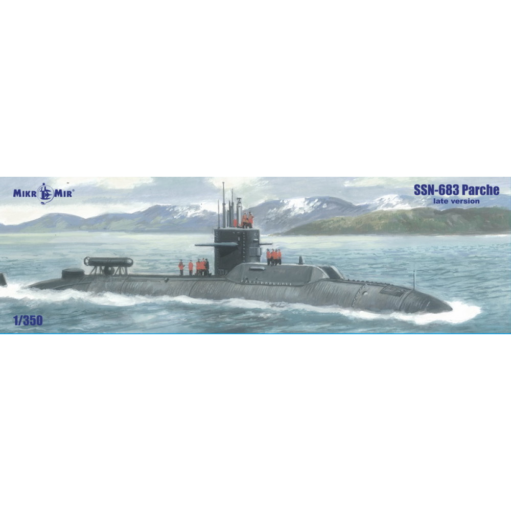 USN Nuclear Powered Attack Submarine SSN-683 «Parche» (late version) 1/350 Mikro-mir 350-039