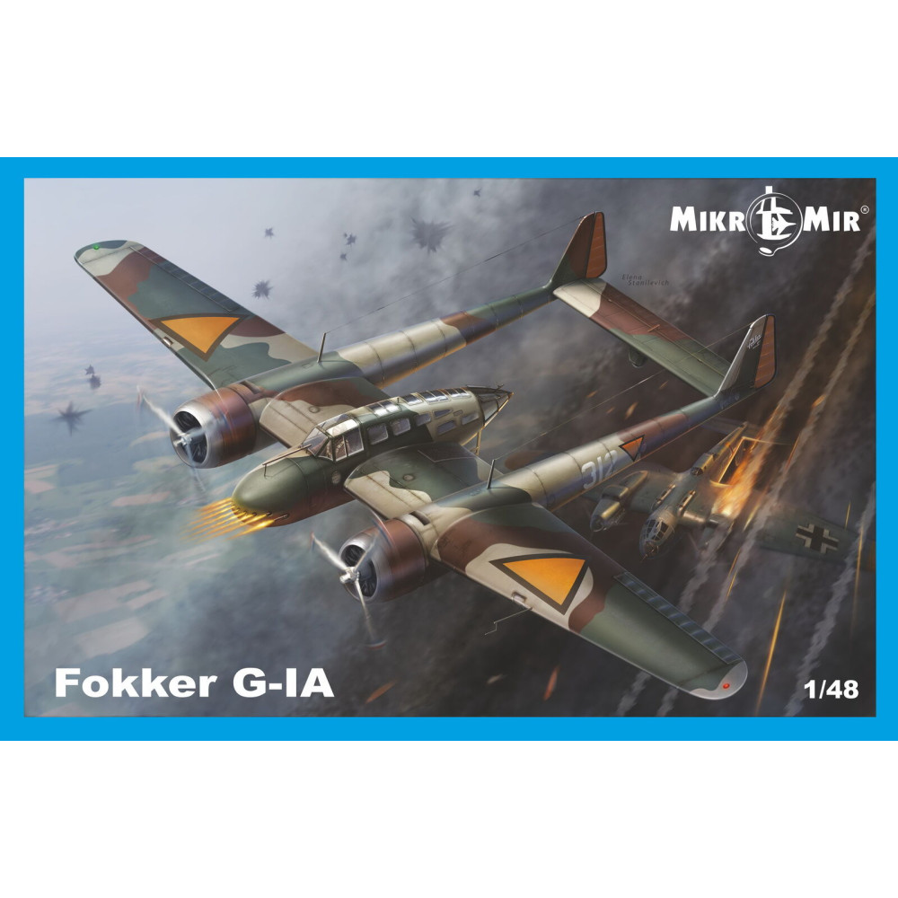 Heavy fighter Fokker G-1A  1/48 Mikro-Mir 48-016