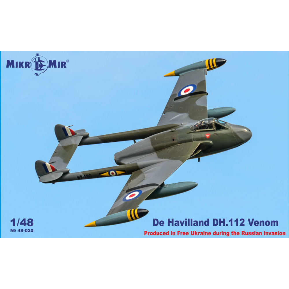 De Havilland DH 112 Venom 1/48 Mikro-Mir 48-020