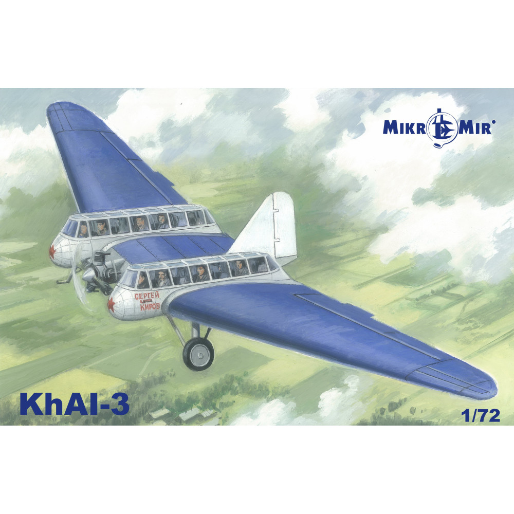 Soviet passenger plane Khai-3 1/72 Mikro-Mir 72-014