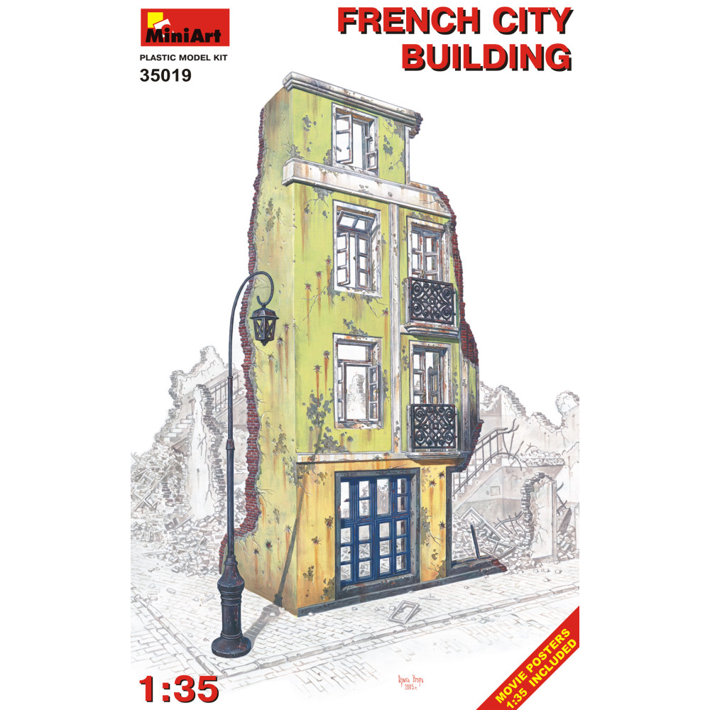 French City Building w/Dragon Bonus  1/35 MiniArt 35019