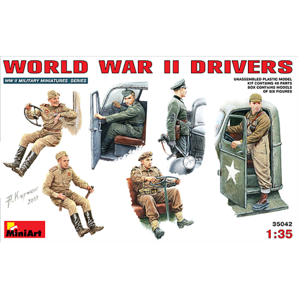 World War II drivers  1/35 MiniArt 35042