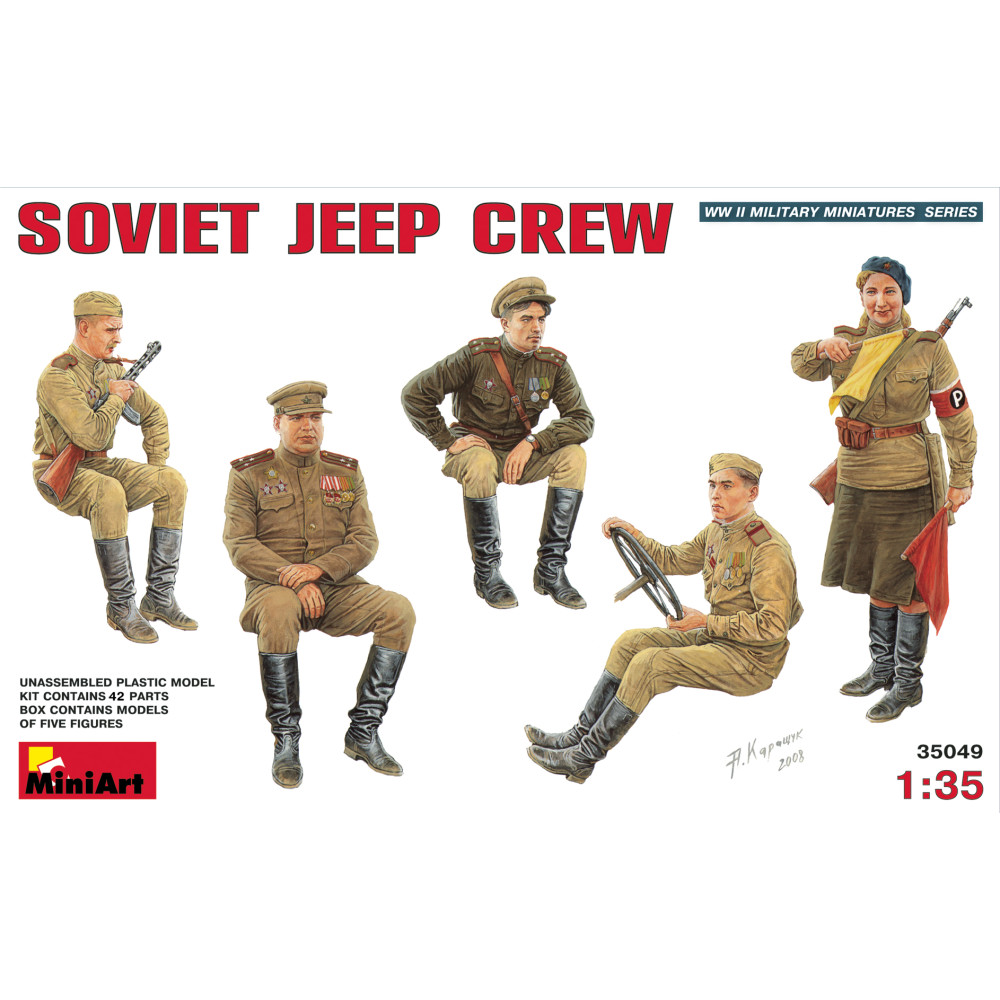 Радянський екіпаж джипа 1/35 MiniArt 35049