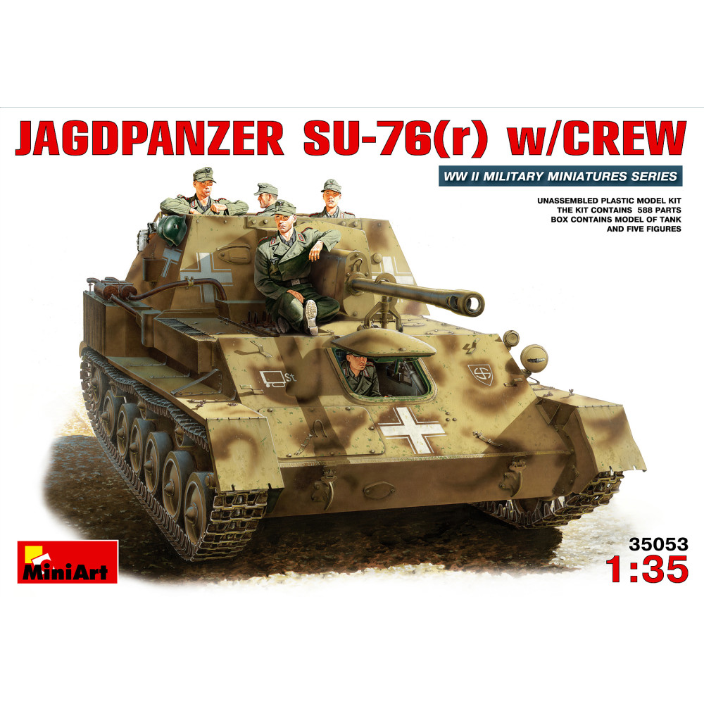 Німецька Су-76 (р) з екіпажем 1/35 MiniArt 35053