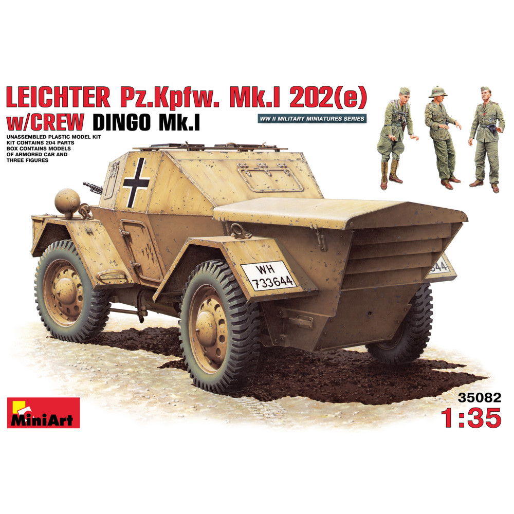 LEICHTER Pz.Kmpf. Mk.I 202 (е) з екіпажем. ДІНГО Mк.I 1/35 MiniArt 35082