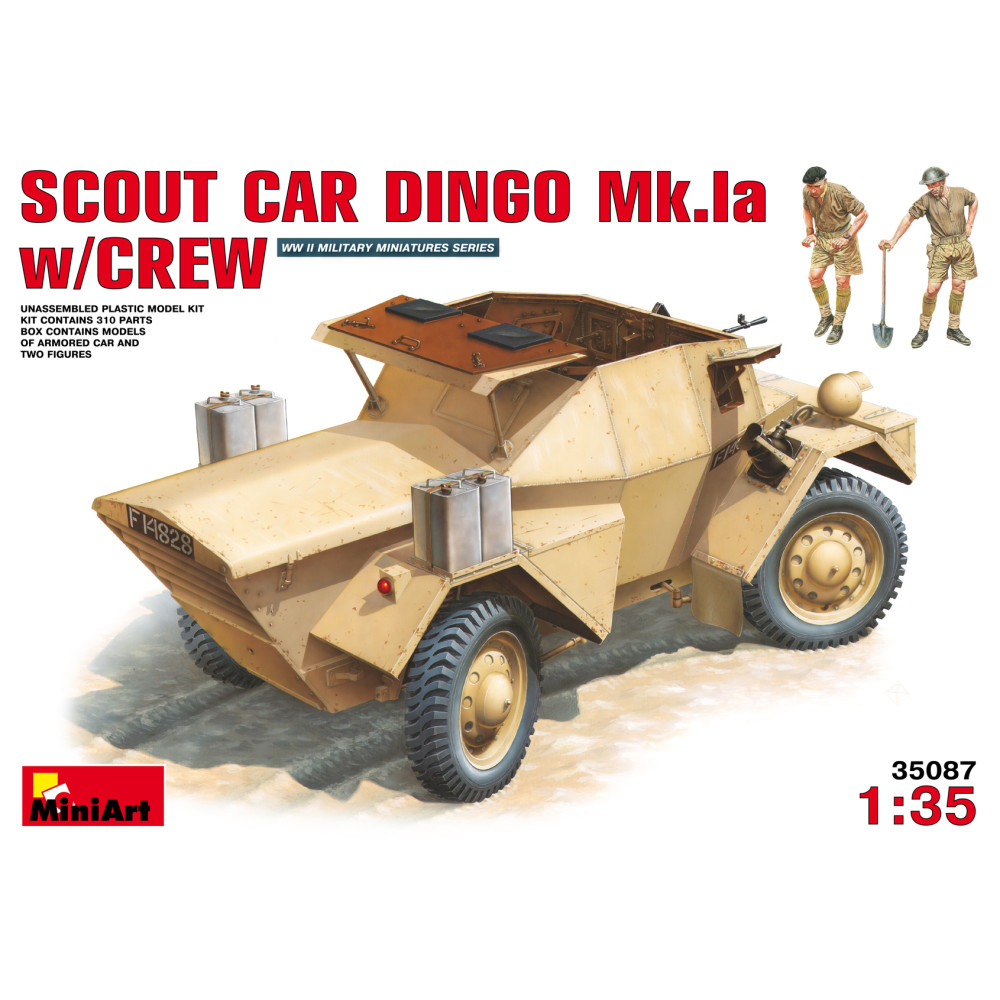 Розвідувальний бронеавт.ДІНГО Мк.1а з екіпажем 1/35 MiniArt 35087