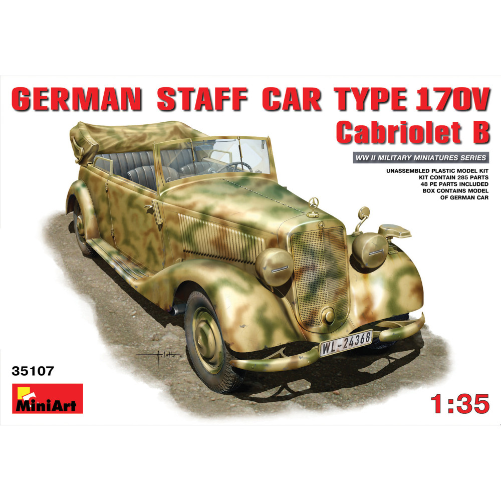 Німецький штабний автомобіль Тип 170V Кабріолет 1/35 MiniArt 35107