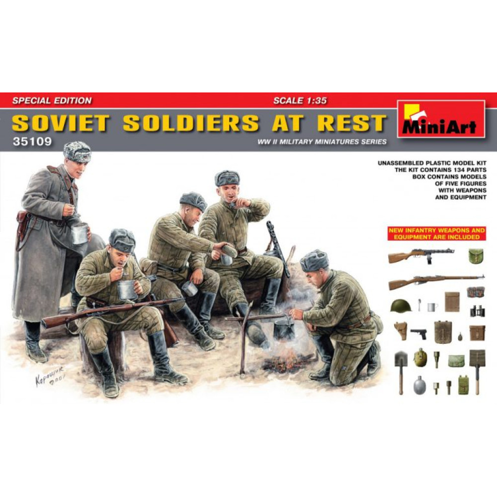 Радянські солдати на відпочинку 1/35 MiniArt 35109