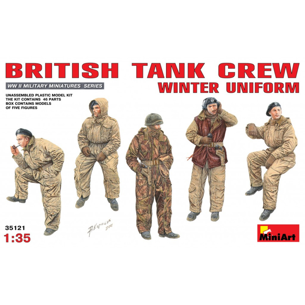 British Tank Crew Winter Uniform 1/35 MiniArt 35121