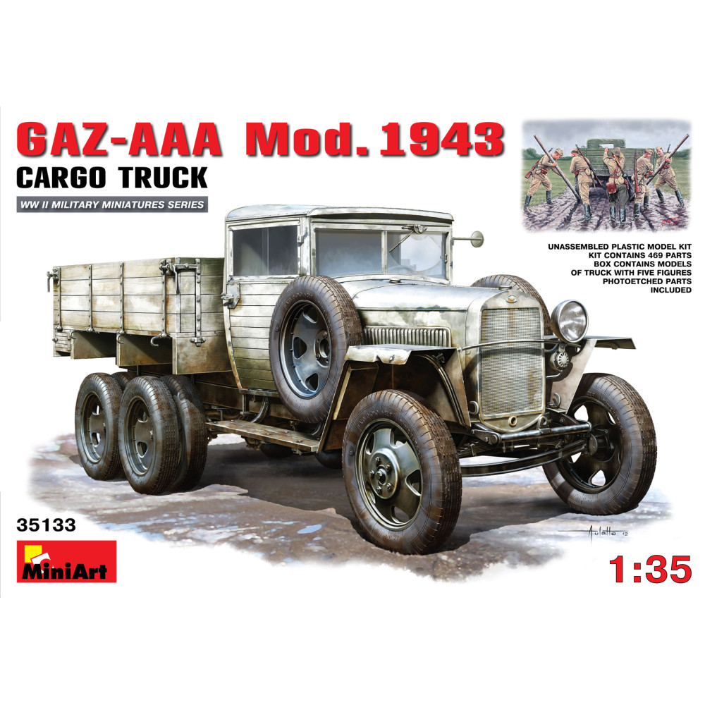 GAZ-AAA Mod.1943 Cargo Truck 1/35 MiniArt 35133