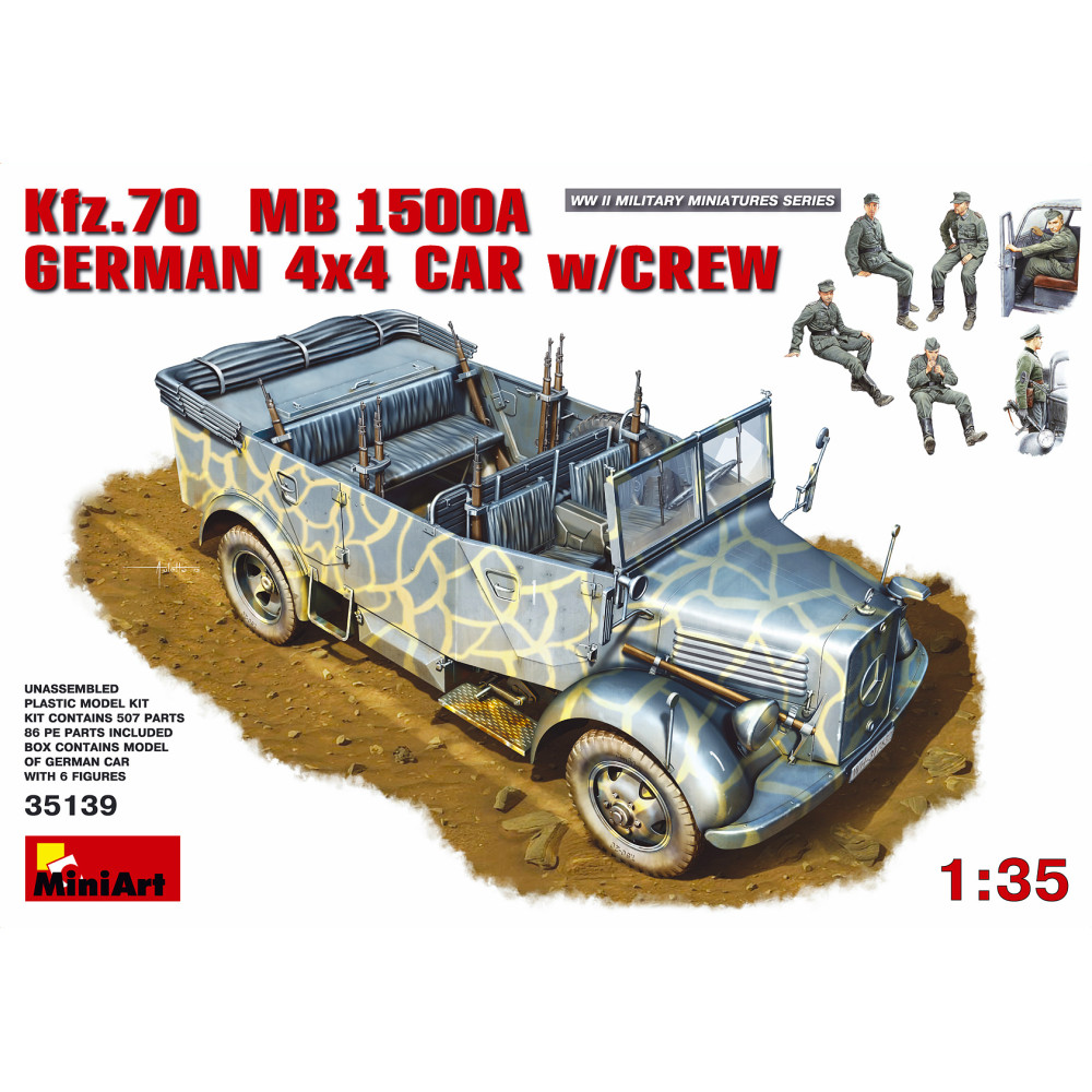 Kfz.70 MB 1500A німецький повнопривідний автомобіль з екіпажем 1/35 MiniArt 35139